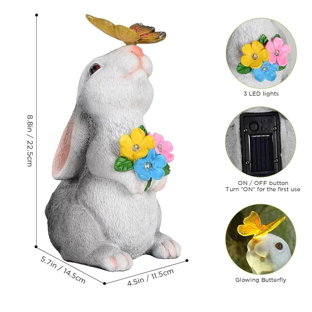 Sikunuo | Butterfly and Flower Bunny Garden Light