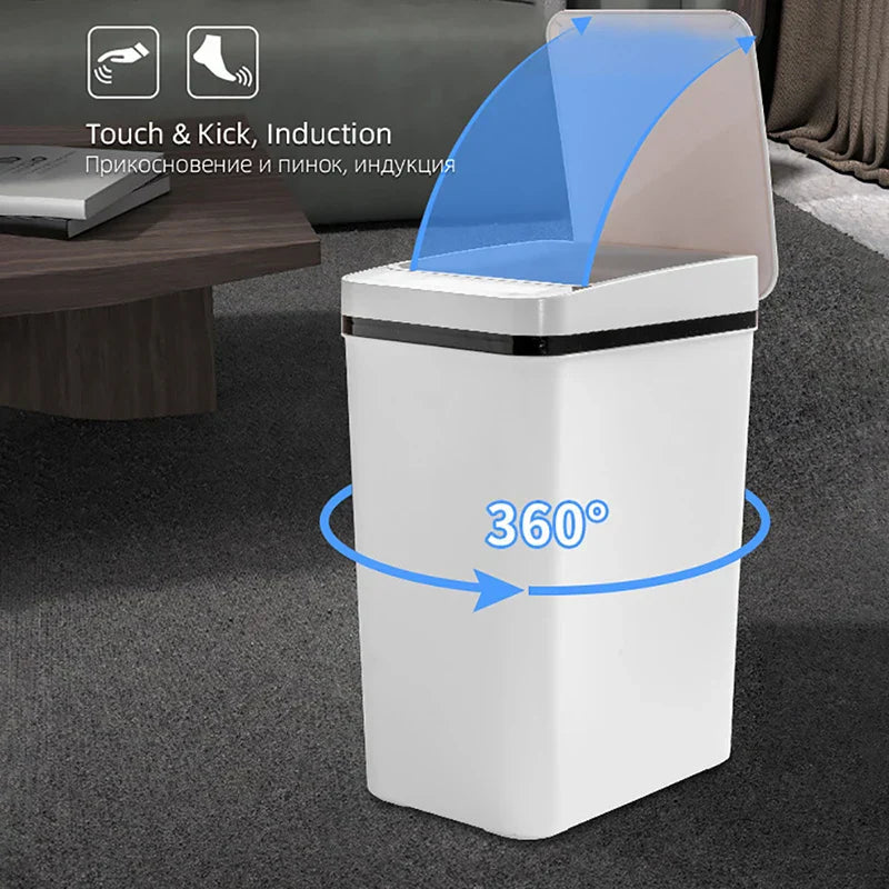 Sikunuo | Waterproof Smart Wave Sensor Automatic Trash Can
