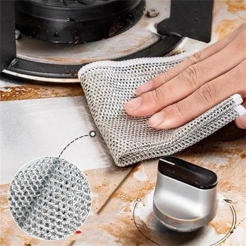 Sikunuo | Silver Wire Double-Sided Ultra-Absorbent Design Cleaning Cloth
