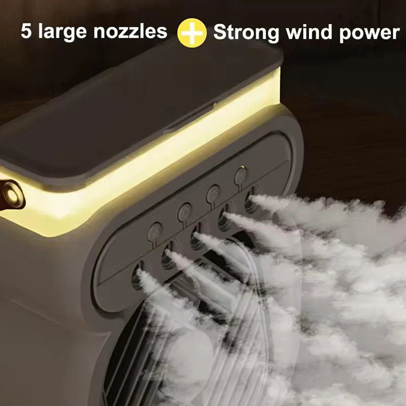 Sikunuo | 3in1 Air Cooler LED Night Lamp Humidifier Fan