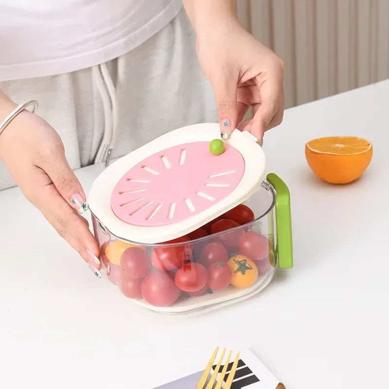 Sikunuo | Dust-Proof Fruit Drainer Basket