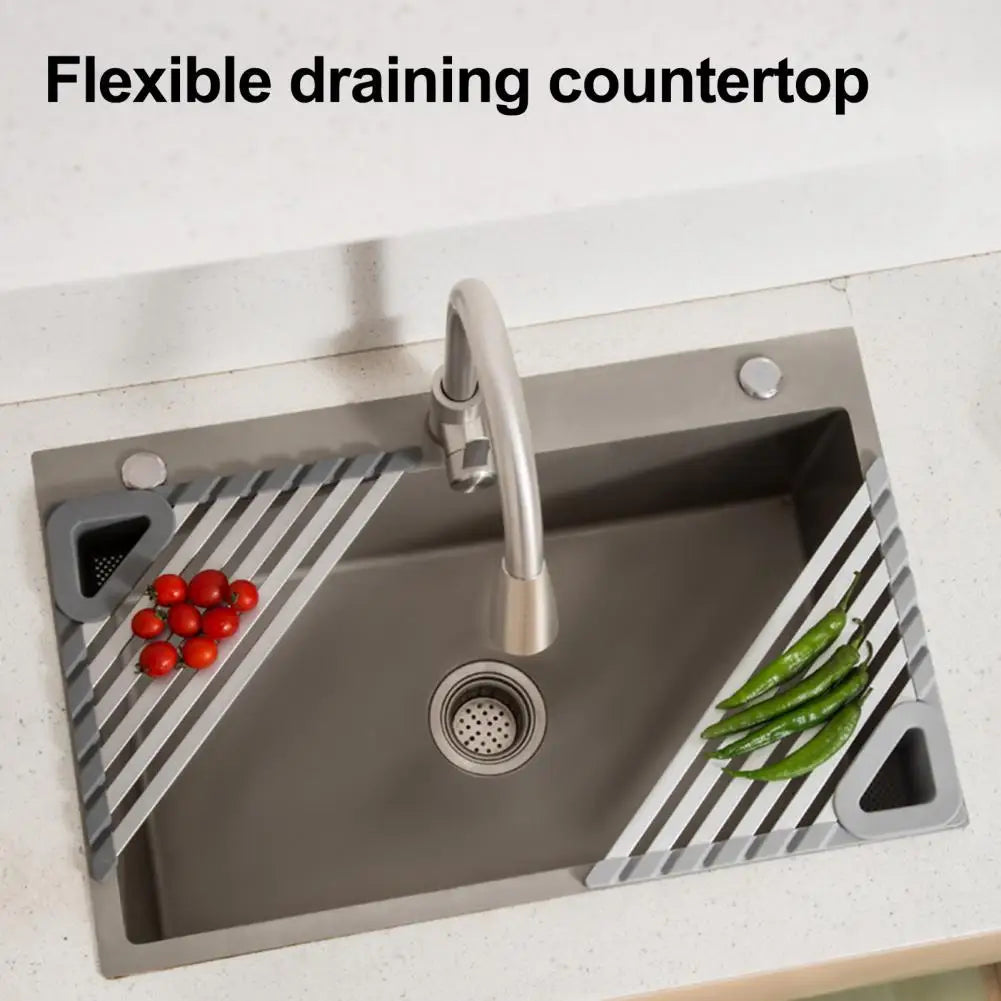 Sikunuo | Triangle Slip-Resistant Sink Corner Storage Shelf Rack