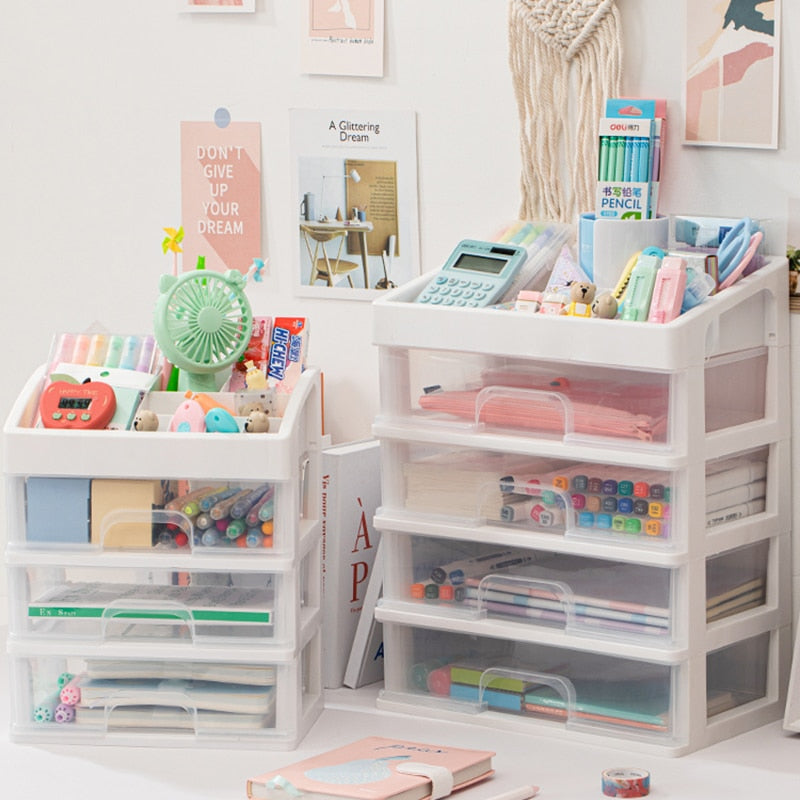 Sikunuo | Tidy Tower Desk Organizer Storage Box