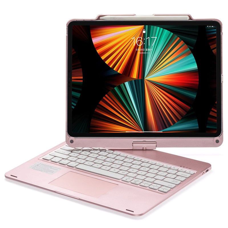 Sikunuo | Wireless Backlit Keyboard iPad Holder Case