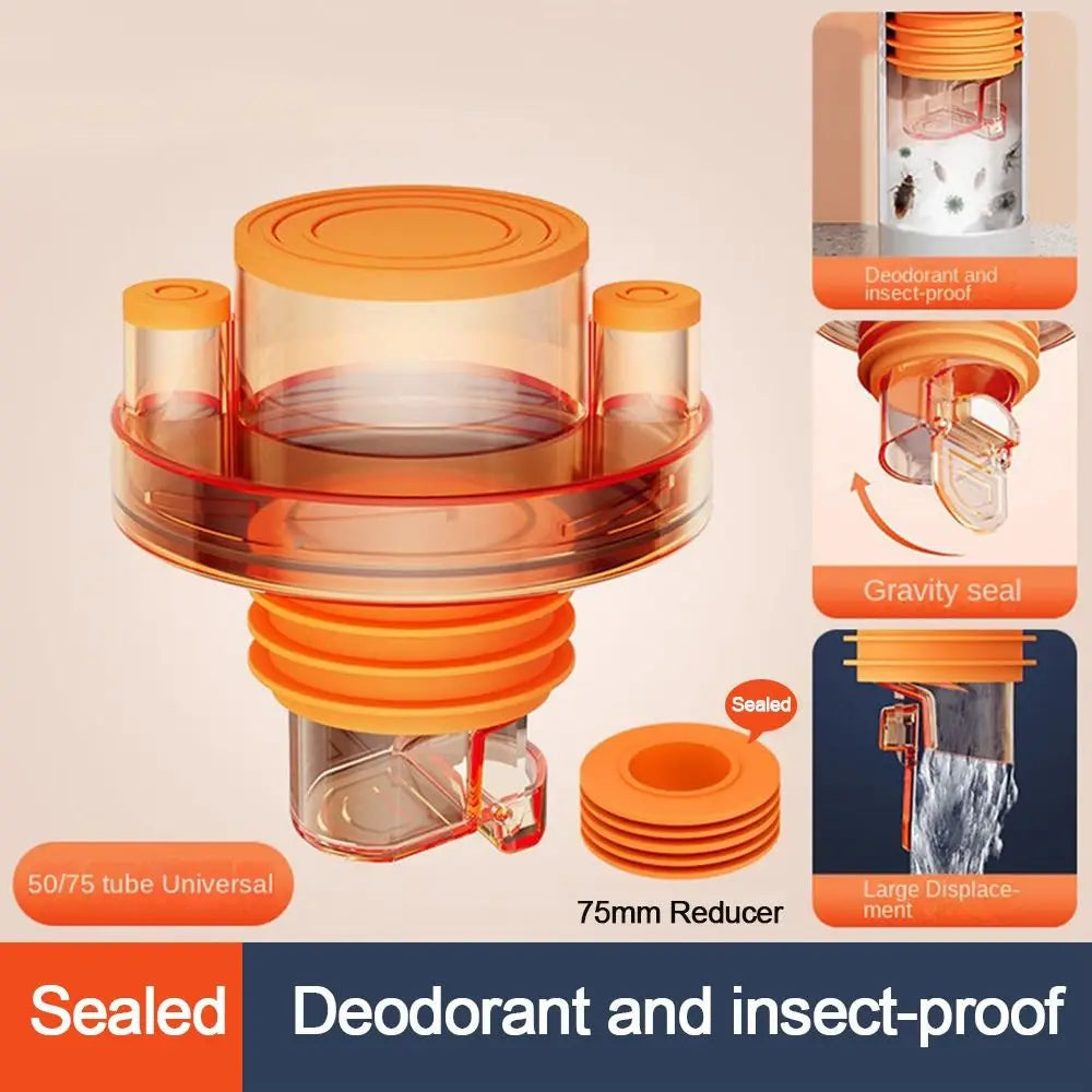Sikunuo | Odor Prevention Automatic Drainage Pipe Adapter Drainer