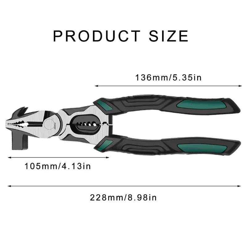 Sikunuo | Heavy-Duty Industrial Precision Multifunctional Pliers Hammer