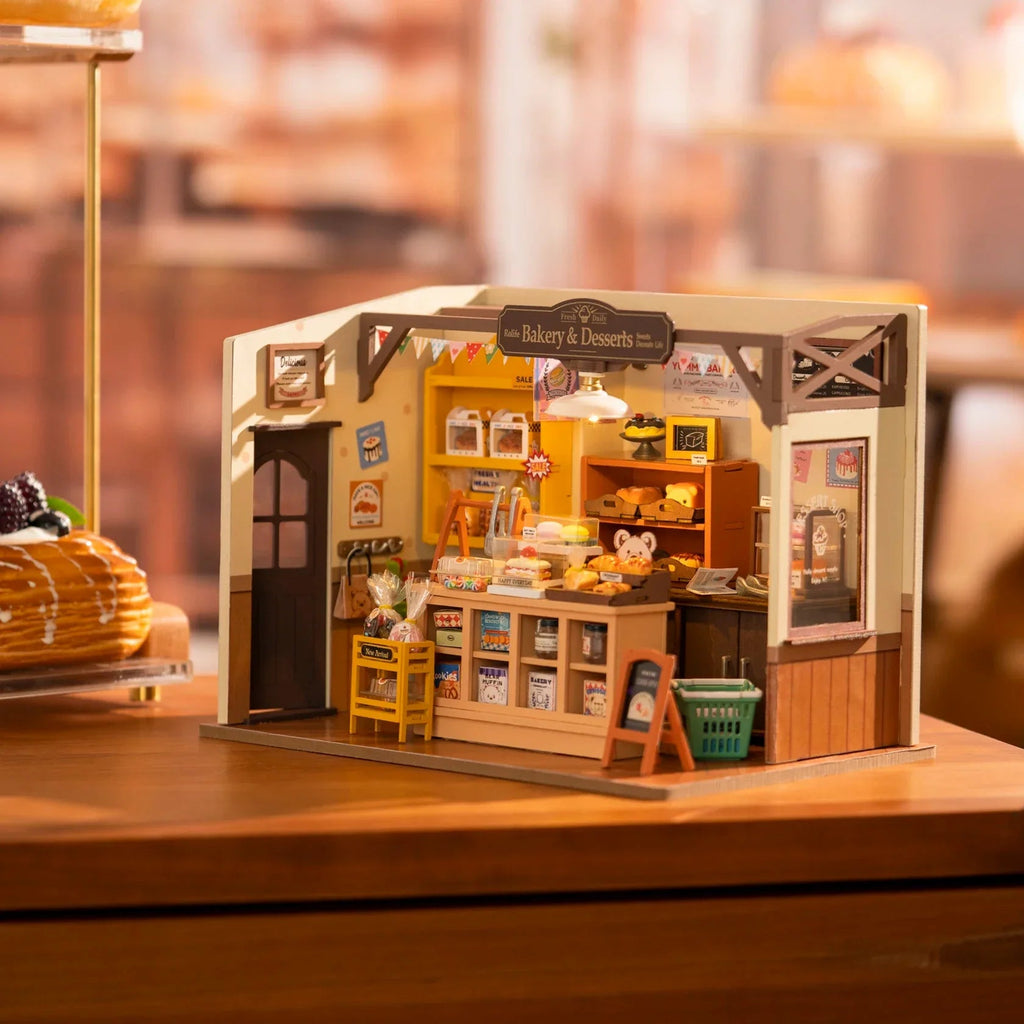 Sikunuo | Miniature Cafe Wooden Assembly DIY Bakery Kit