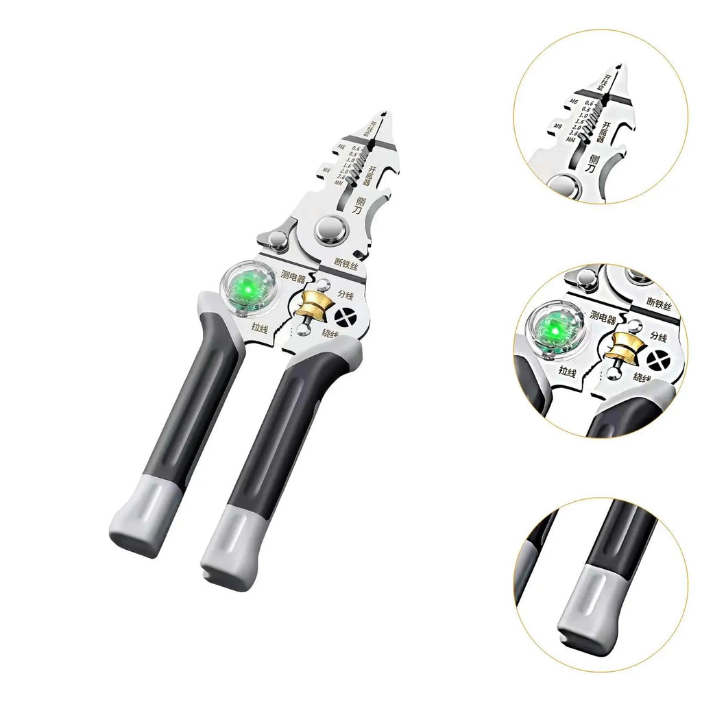 Sikunuo | Multi-Task Wire Stripper Voltage Detector Plier