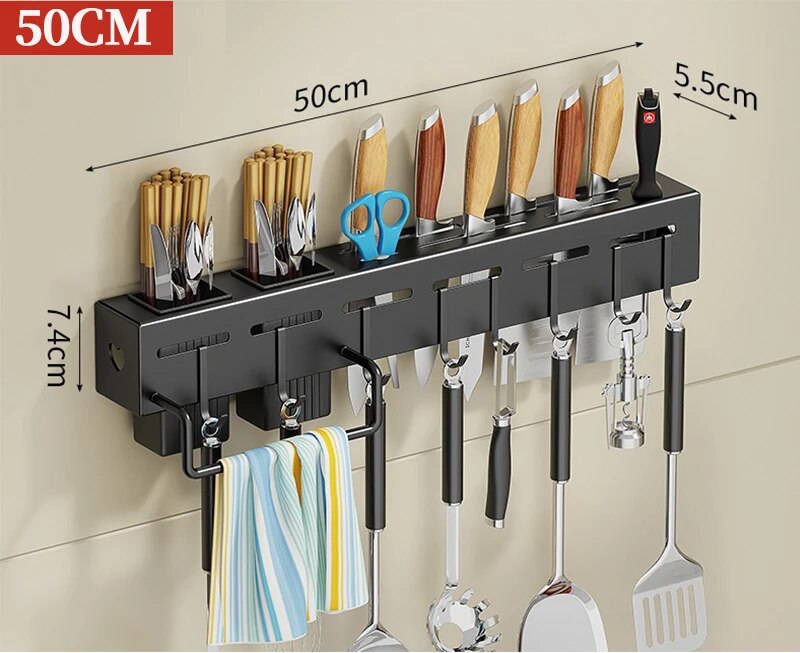 Sikunuo | Modern Wall-Mounted Kitchen Organizer Tool Station