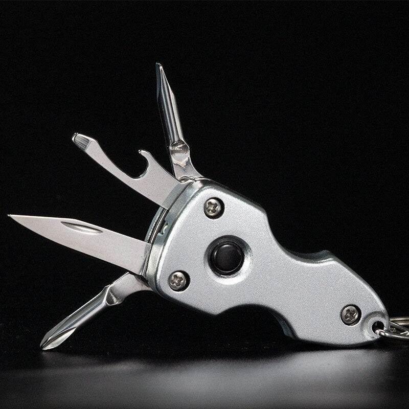 Sikunuo | 6in1 Stainless Steel Adventure Pro Tool Keychain