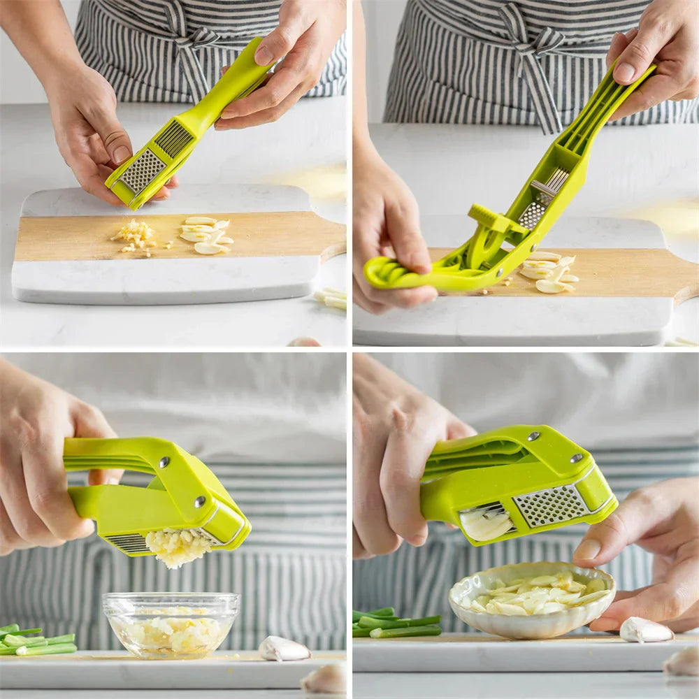 Sikunuo | 2in1 Garlic Crusher Slicing Kitchen Gadget
