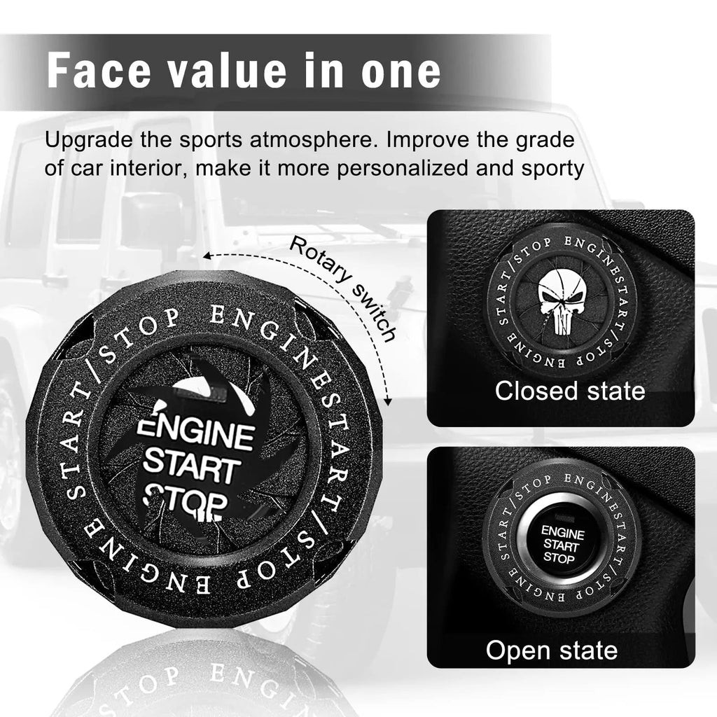 Sikunuo | PRedective and Stylish Start Button Cover for Car and Motorcycle