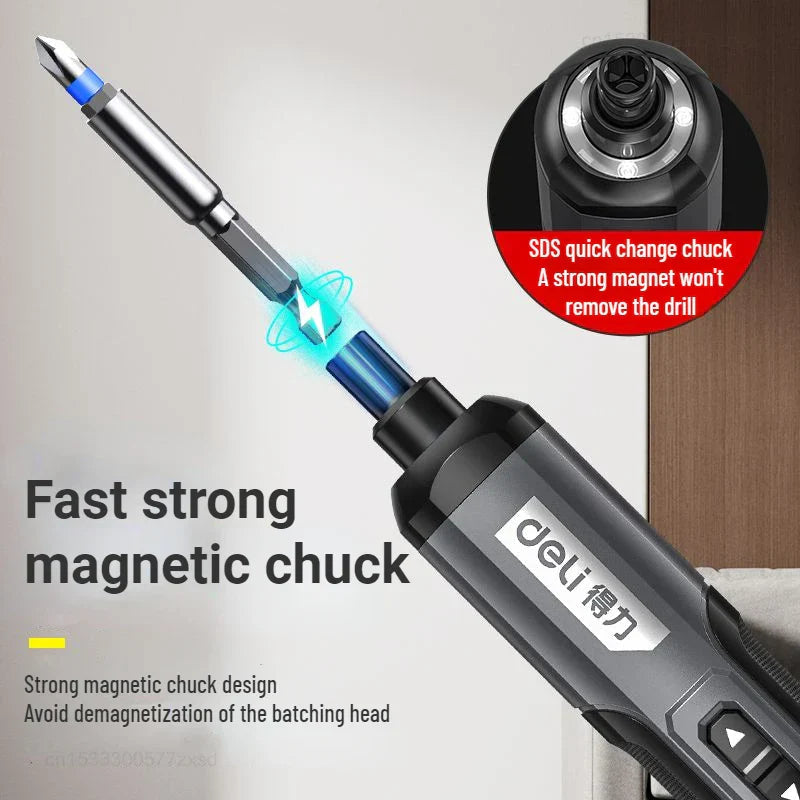 Sikunuo | Mini Cordless Rechargeable Electrical Screwdriver Drill Tool Set