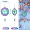 Sikunuo | Stainless Steel Spiral Tail Outdoor 3D Wind Spinners