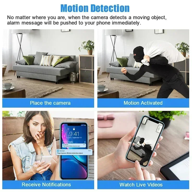 Sikunuo | Mini Spy HD WiFi Motion Detection Security Camera