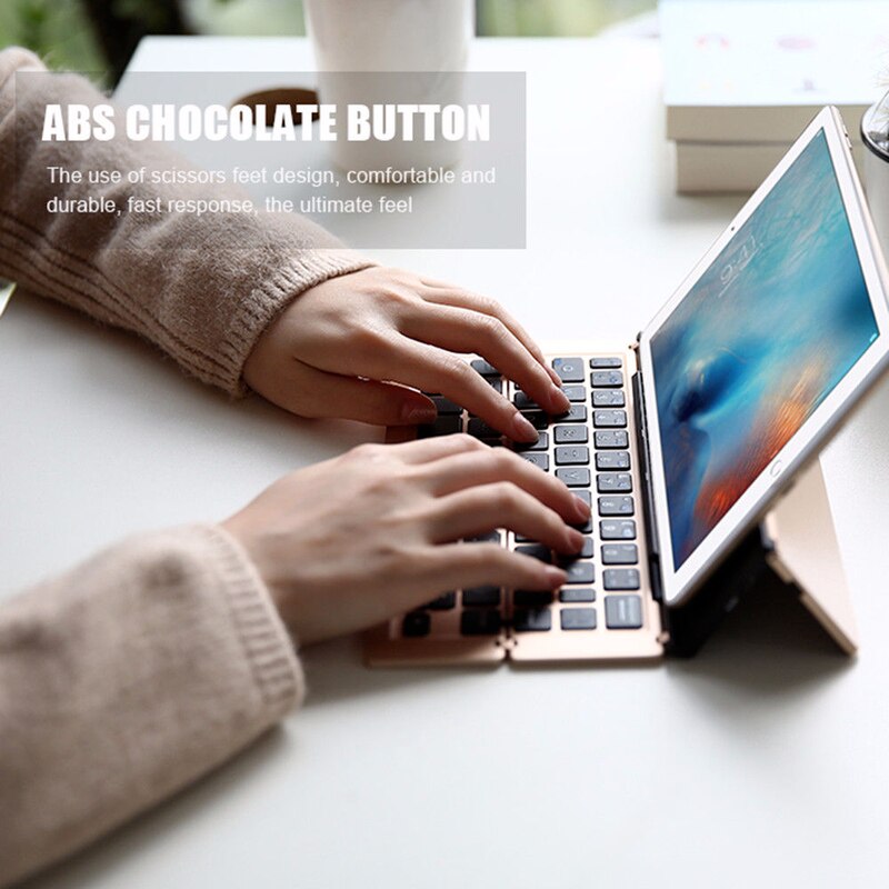 Sikunuo | Portable Wireless Foldable Tablet Holder Keyboard