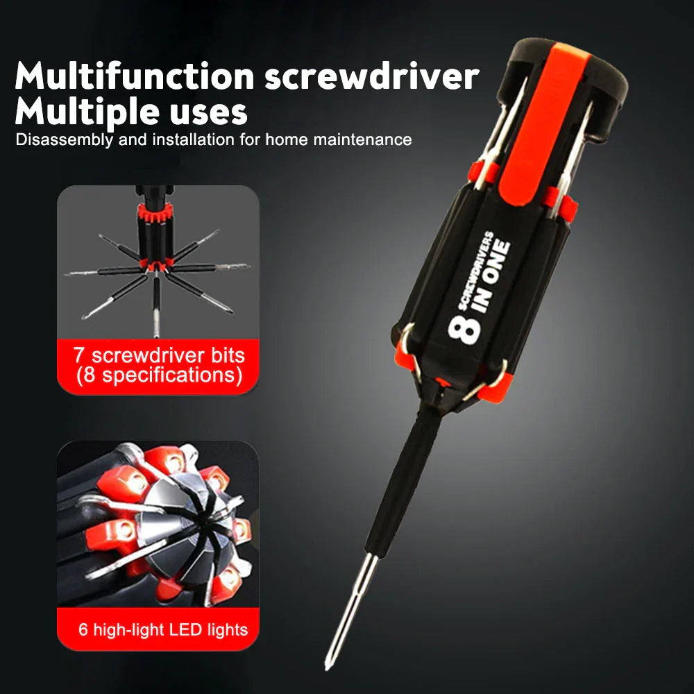 Sikunuo | Bright Fix 8in1 LED Multi-Tool Screwdriver