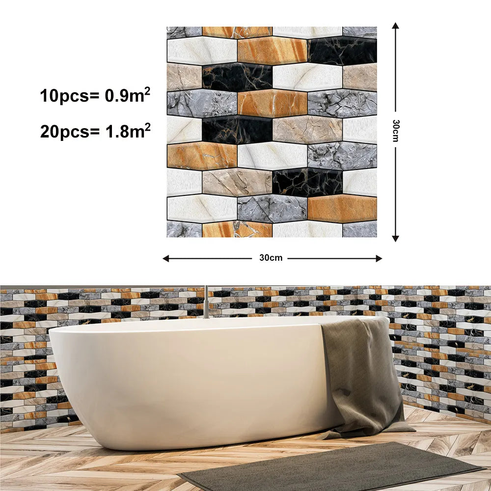 Sikunuo | 3D Wall Brick Pattern Decal