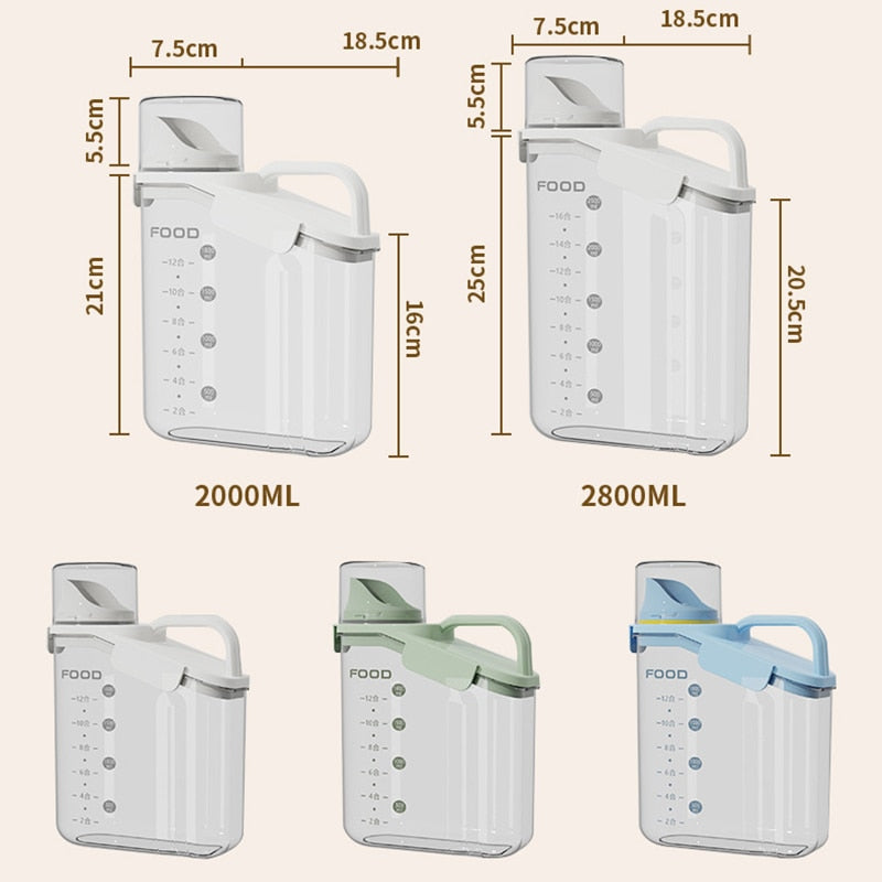 Sikunuo | Transparent Measuring Food Storage Dispenser