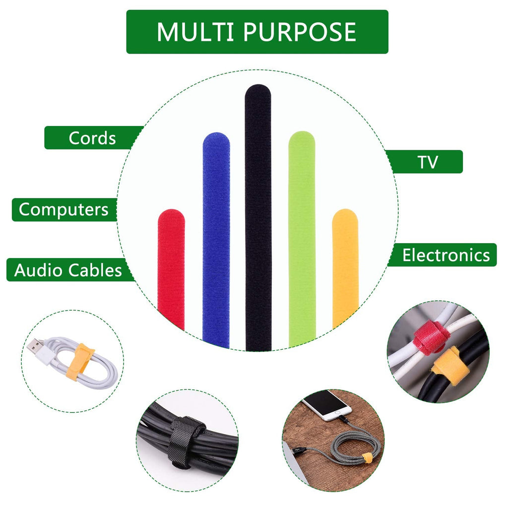 Sikunuo | Multicolor Separable Cable Organizer Ties