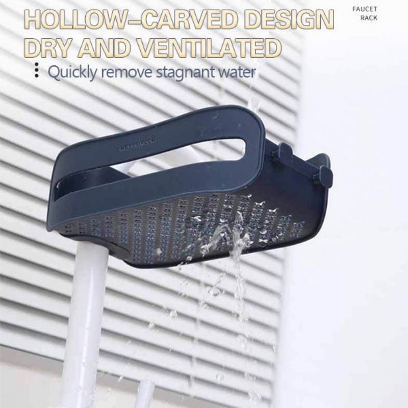 Sikunuo | 2in1 Sponge Holder Sink Organizer Rack