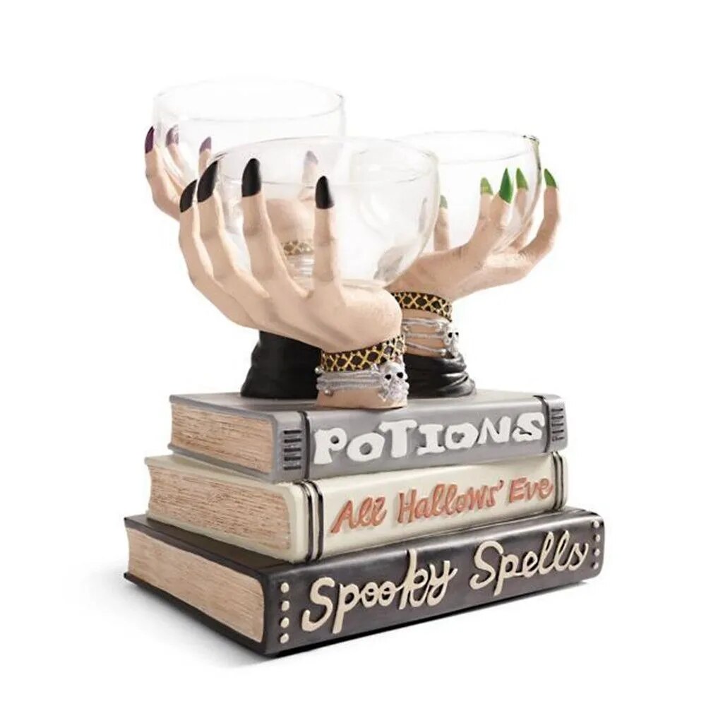 Sikunuo | Witch Hand Vintage Resin Party Snack Holder