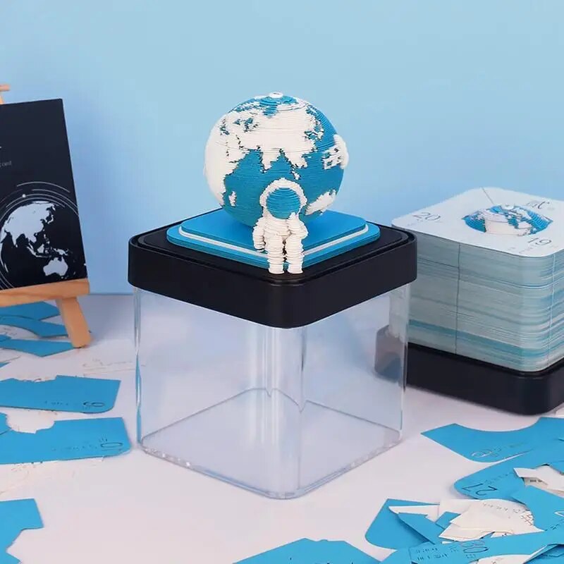 Sikunuo | 3D Earth Wanderer Calendar Memo Pad