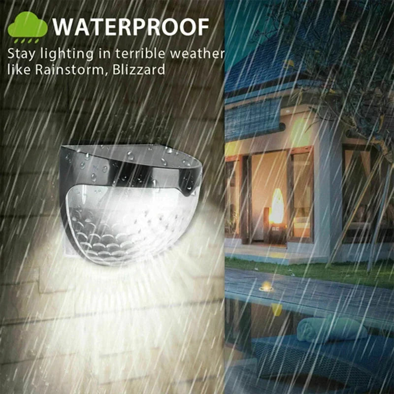 Sikunuo | Outdoor Waterproof Solar LED Patio Wall Lamp