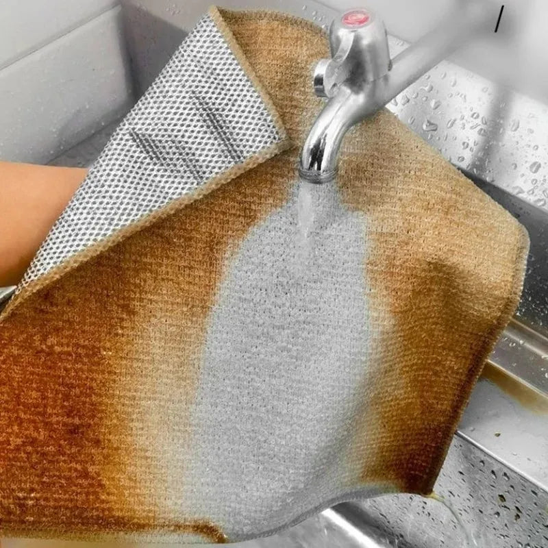 Sikunuo | Silver Wire Double-Sided Ultra-Absorbent Design Cleaning Cloth