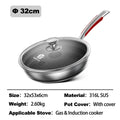 Sikunuo | Safe Cook Nonstick Antibacterial Stainless Steel Pan