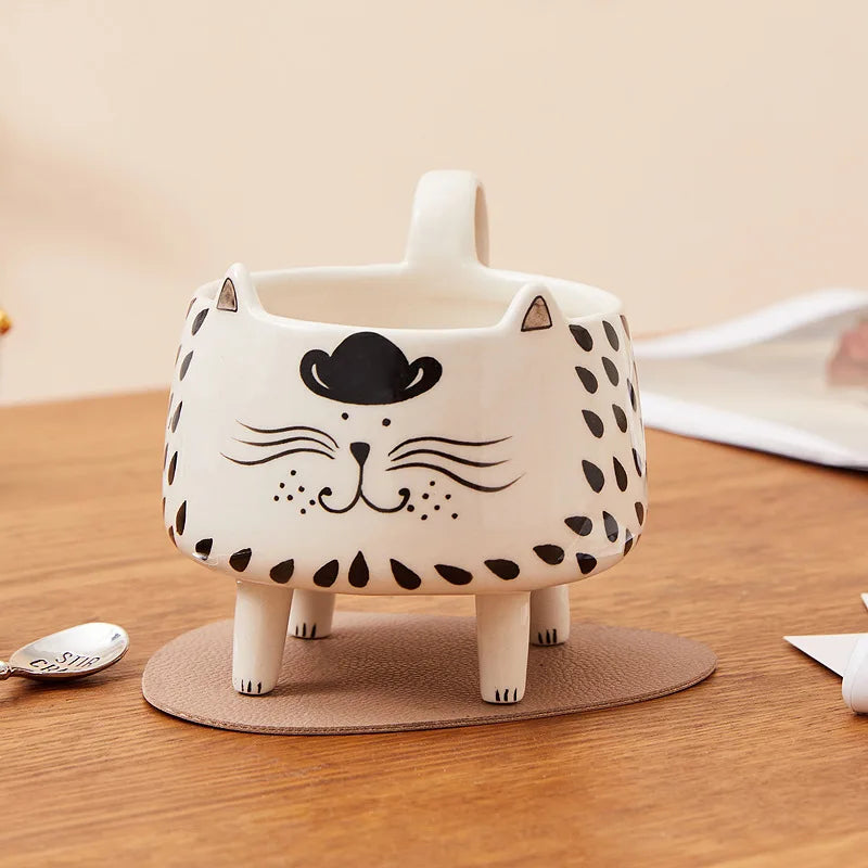 Sikunuo | Happy Cat Long Legs Ceramic Mug