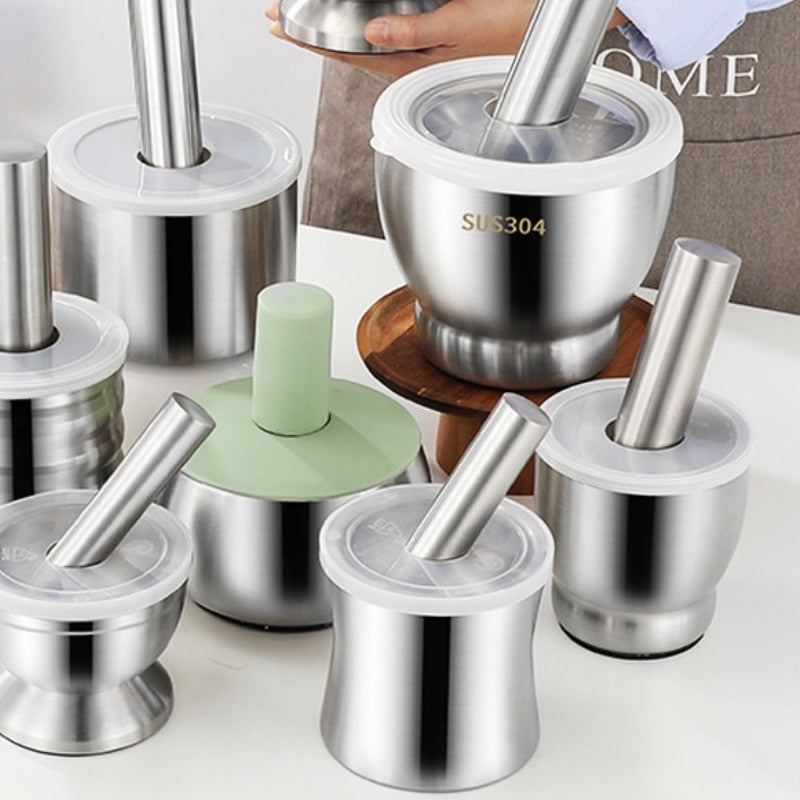 Sikunuo | Stainless Steel Effortless Garlic Grinding Bowl