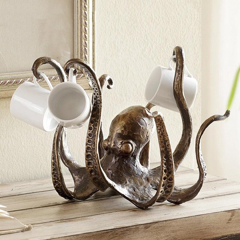 Sikunuo | Octopus Resin Decorative Mug Holder