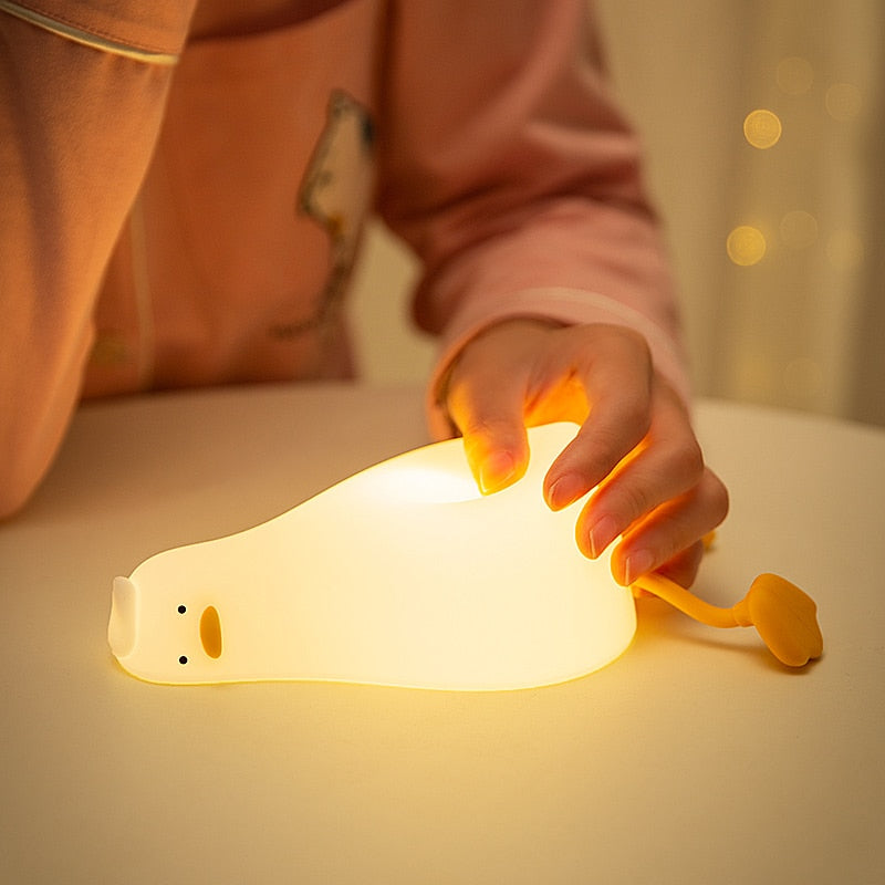 Sikunuo | Lazy Flat Duck Atmosphere Night Lamp