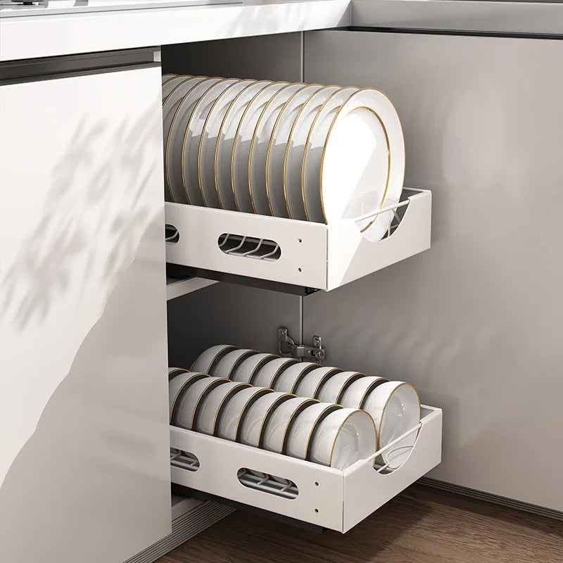 Sikunuo | Under the Cabinet Smart Dish Organizer Rack