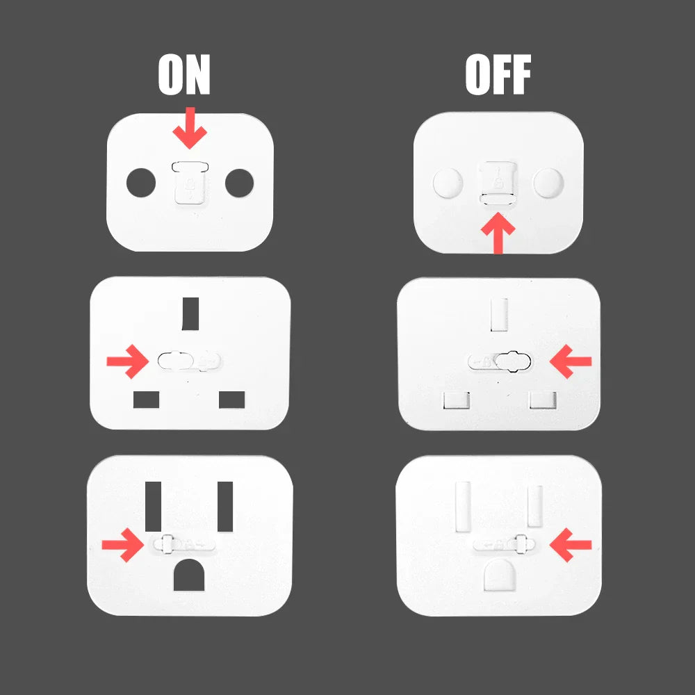 Sikunuo | Slide Lock Protective Childproof Power Socket Cover