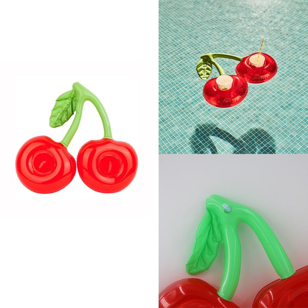 Sikunuo | Inflatable Cherry Floating Pool Cup Holder