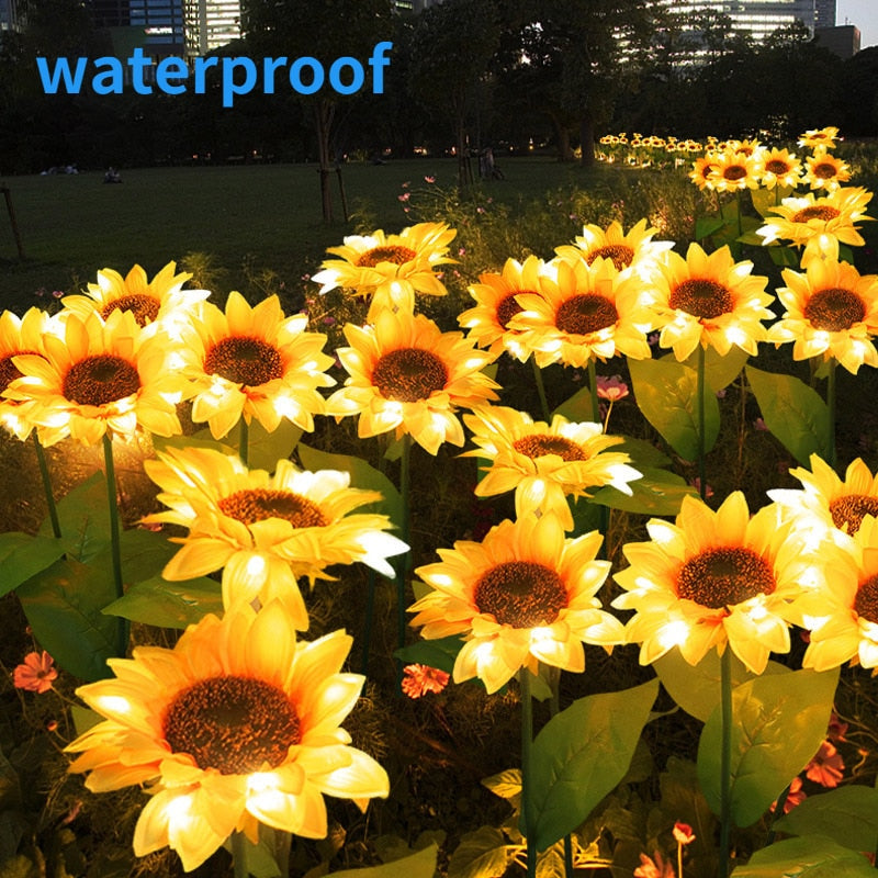 Sikunuo | Sunflower Waterproof Solar Led Garden Lights