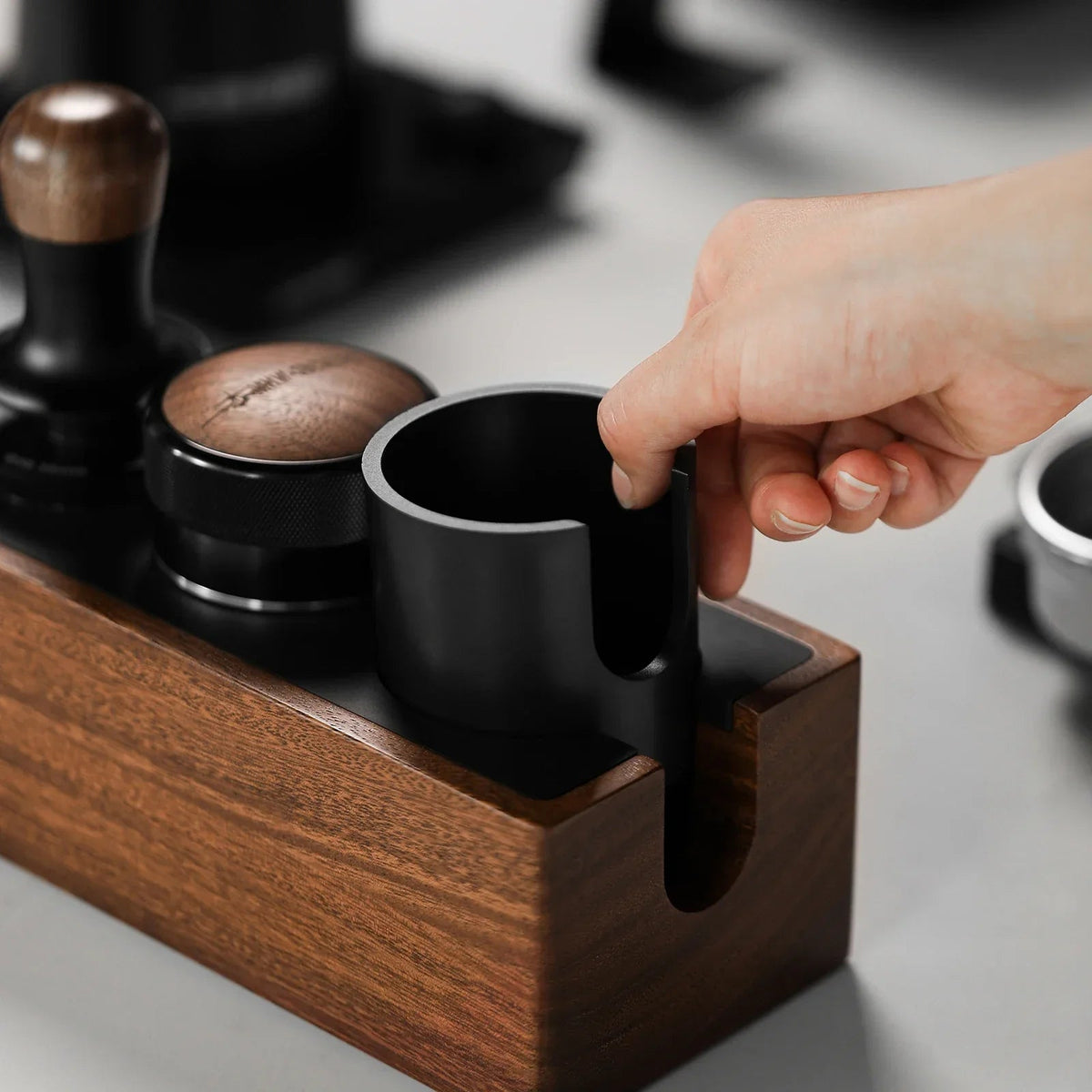 Sikunuo | Barista Favorite Vintage Storage Box Tamper Station