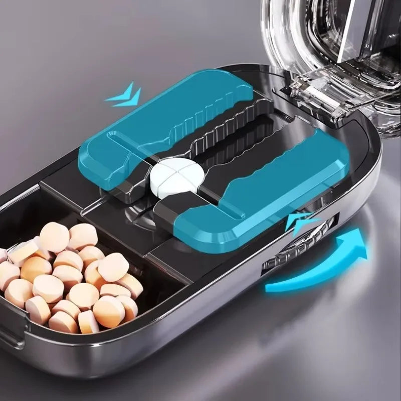Sikunuo | Pocket Size Dustproof Pill Cutter Organizer