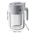 Sikunuo | Transparent Glass Lockable Airtight  Seasoning Jar with Spoon