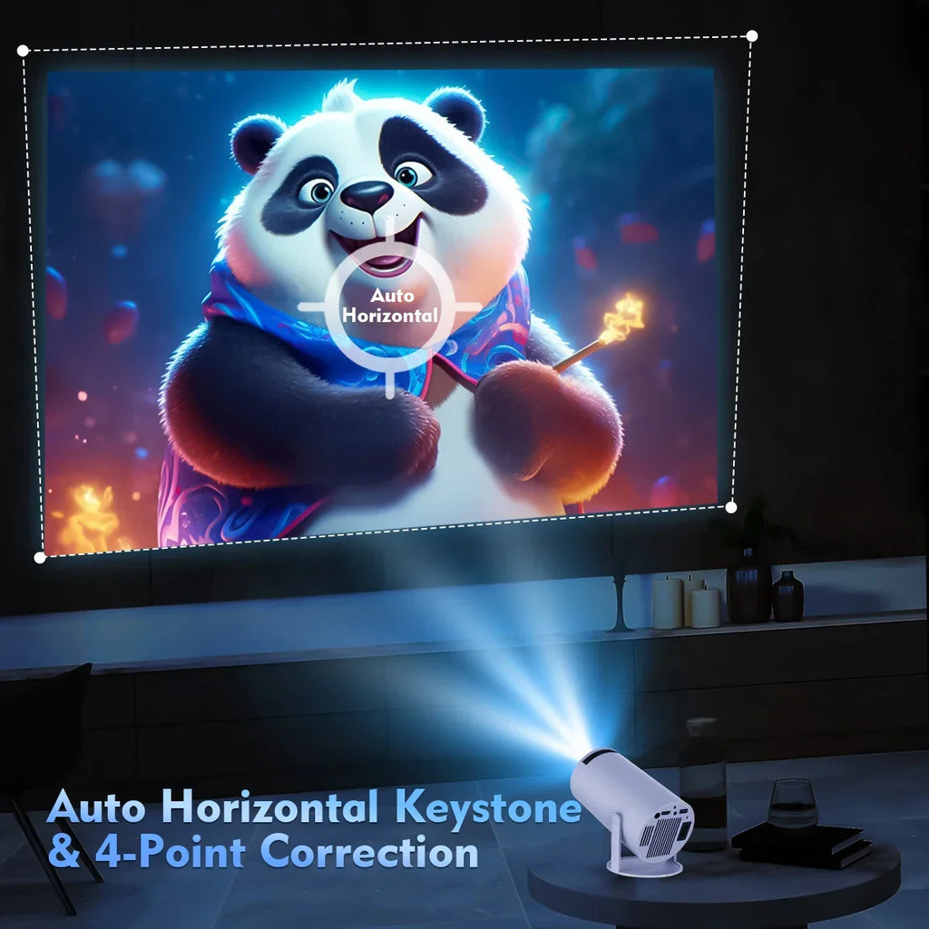 HY300 Pro Smart Mini Projector – Android 11 & 180° Flexible