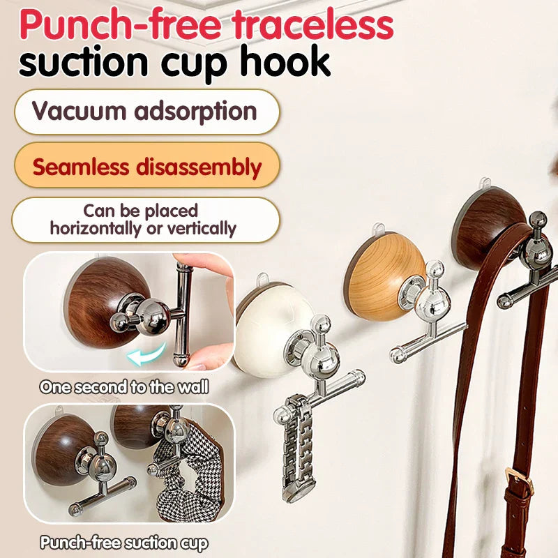 Sikunuo | Punch-Free Quick Hang Wall Suction Cup Hook