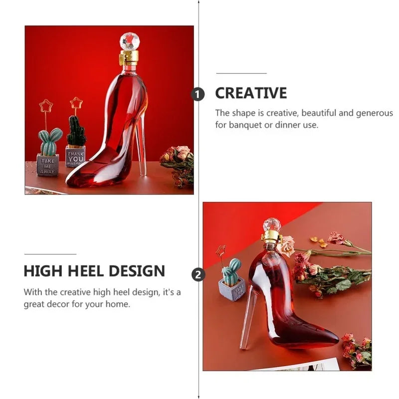 Sikunuo | High Heel Fancy Glass Wine Decanter