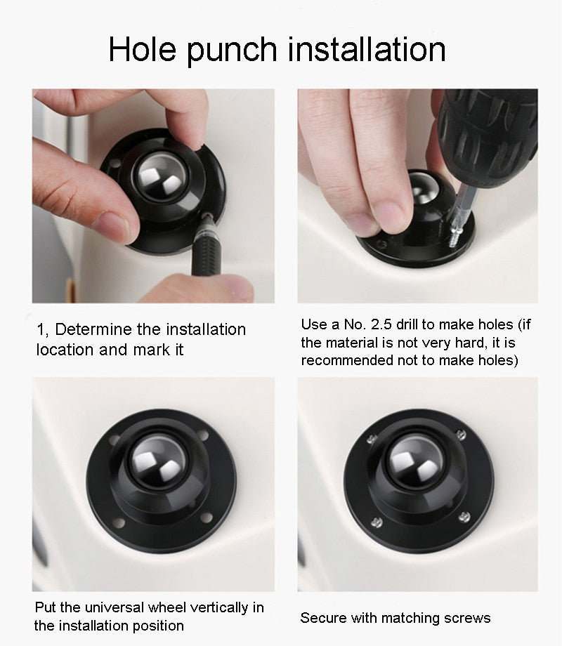 Sikunuo | Home Helper Self-Adhesive Mini Furniture Wheels