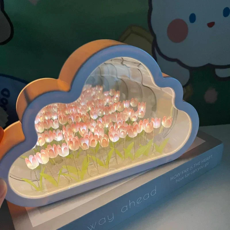Sikunuo | Tulip Atmosphere Infinite Flowers Night Light