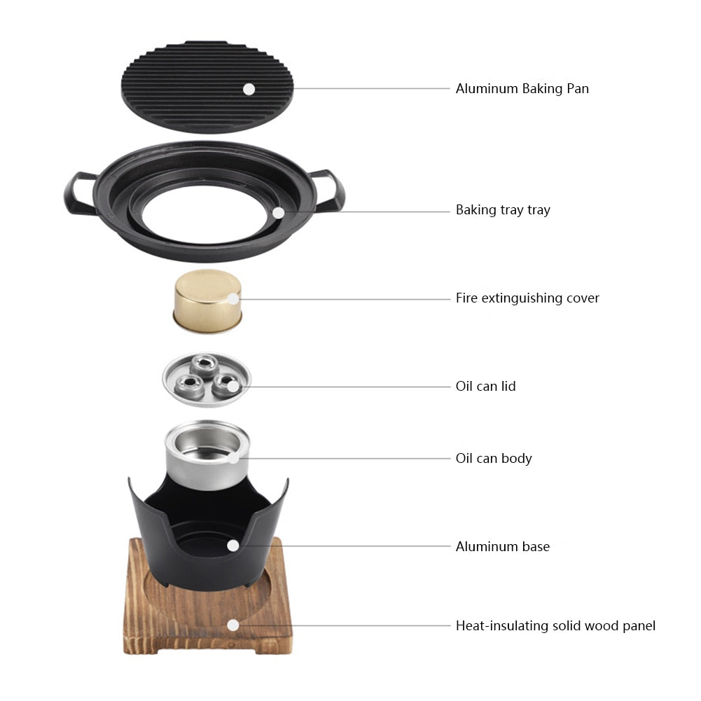 Sikunuo | Mini BBQ Non-Stick Japanese Grill