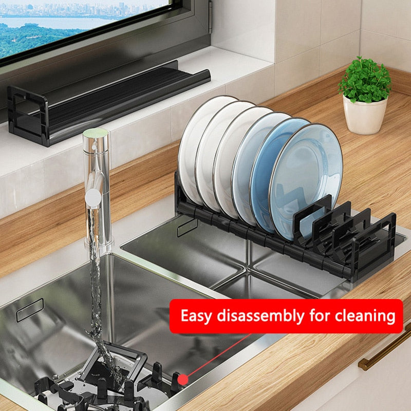 Sikunuo | Adjustable Easy Dish Drying Rack