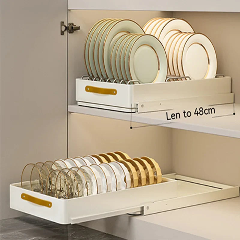 Sikunuo | Stainless Store Kitchen Cabinet Pull-Out Sliding Organizer