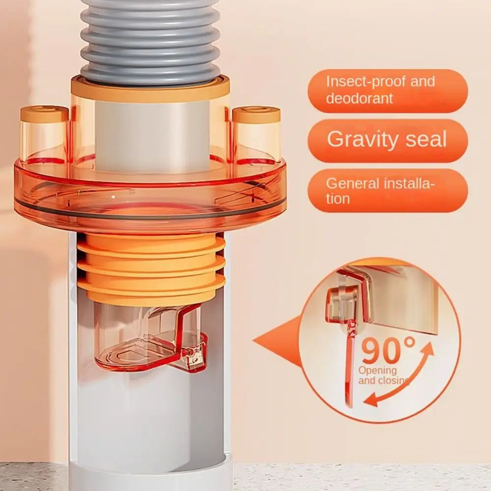 Sikunuo | Odor Prevention Automatic Drainage Pipe Adapter Drainer